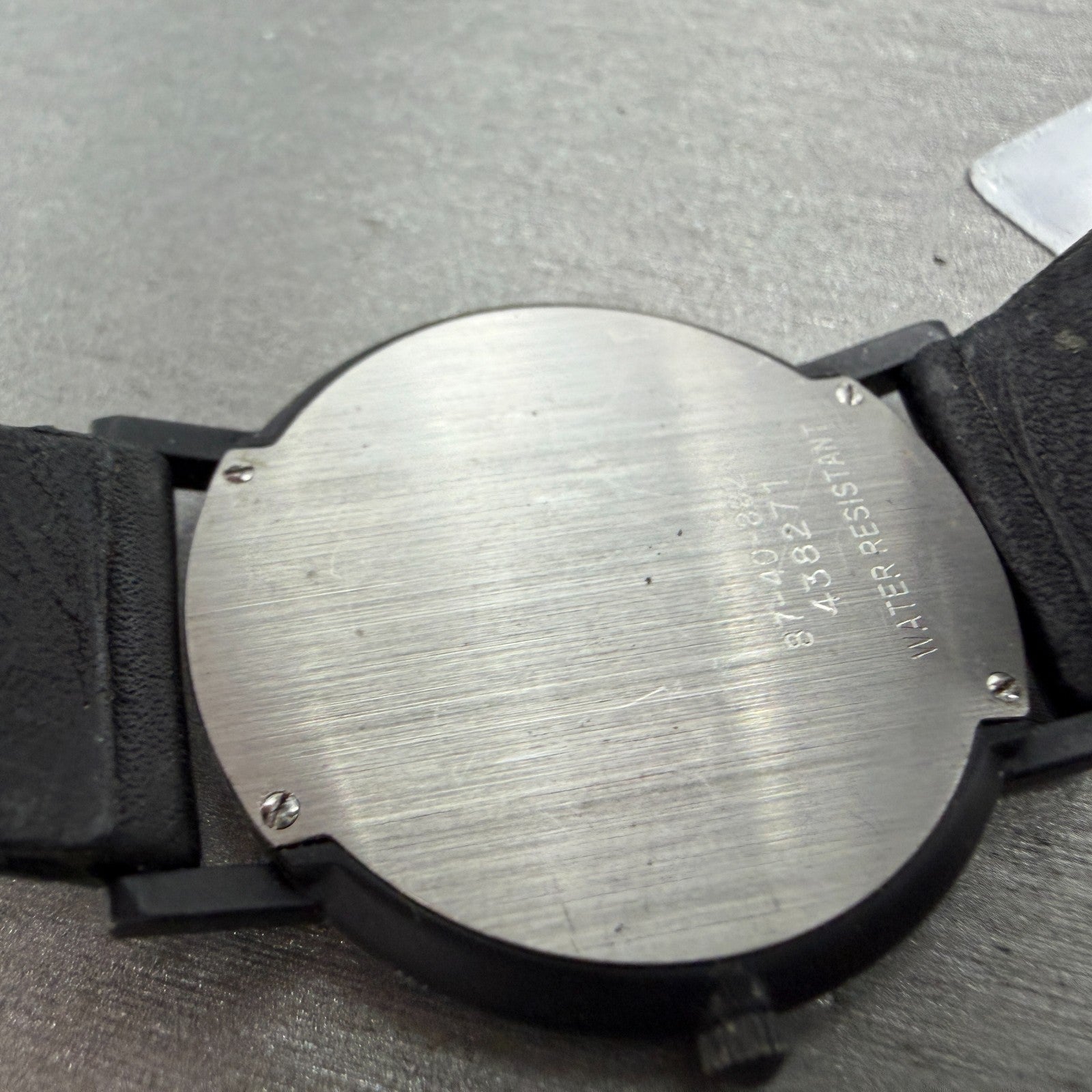Movado Museum Watch Men 31mm Black Dial Black Tone Round 87-40-882N New Battery10