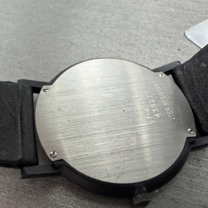 Movado Museum Watch Men 31mm Black Dial Black Tone Round 87-40-882N New Battery10