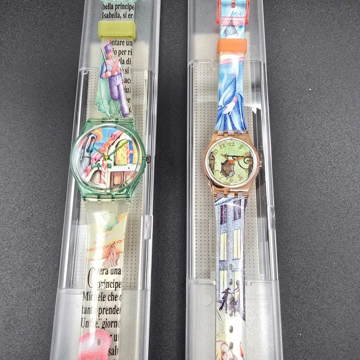 Swatch Once Upon a Time Boston 1993 Watch Set LP114 GG123 New Battery NOS7