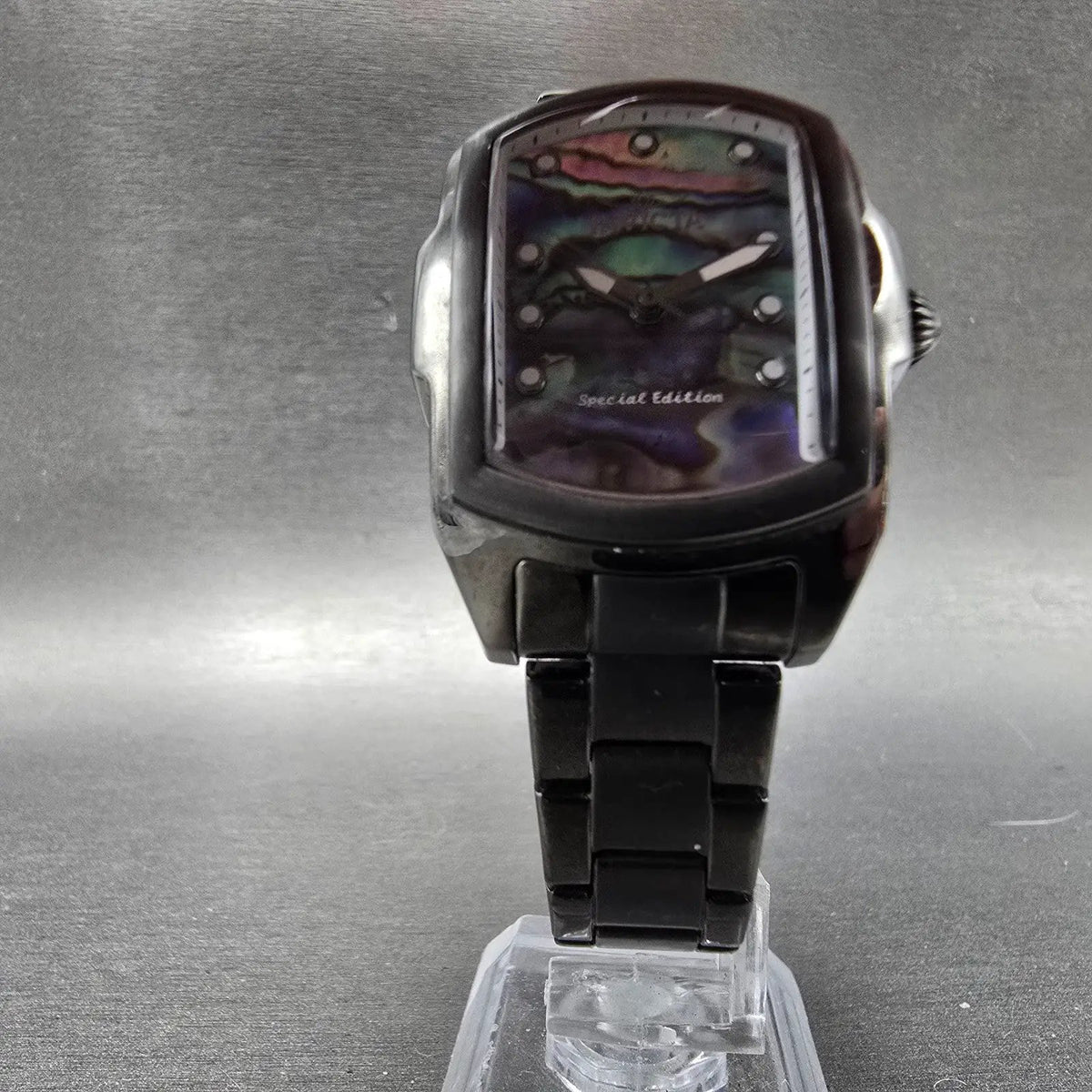 Invicta Lupah Watch Women 29mm Abalone Dial Black Rectangle 23211 New Battery 35