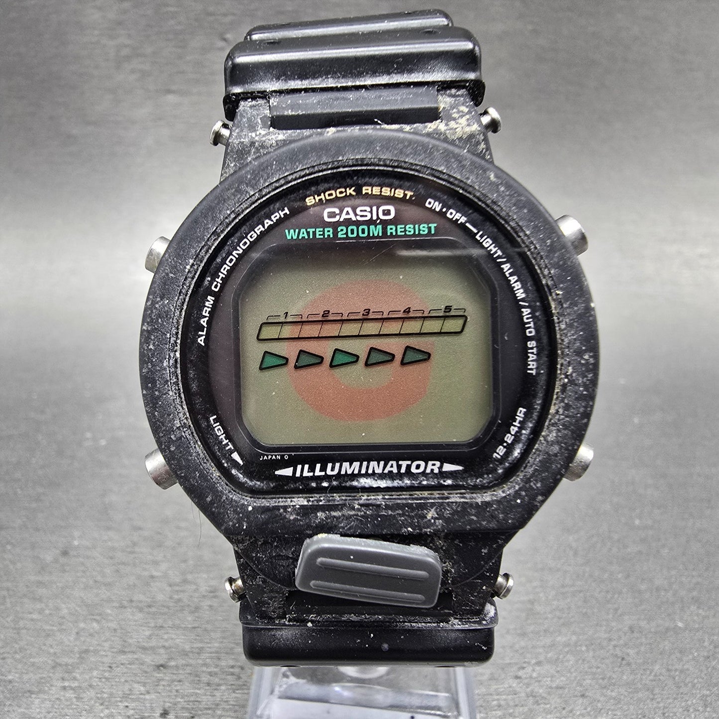 Casio G-Shock DW-6600 Watch men 41mm Black Alarm Chronograph 1199 Vintage PARTS0