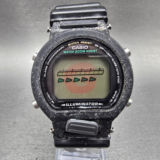 Casio G-Shock DW-6600 Watch men 41mm Black Alarm Chronograph 1199 Vintage PARTS0