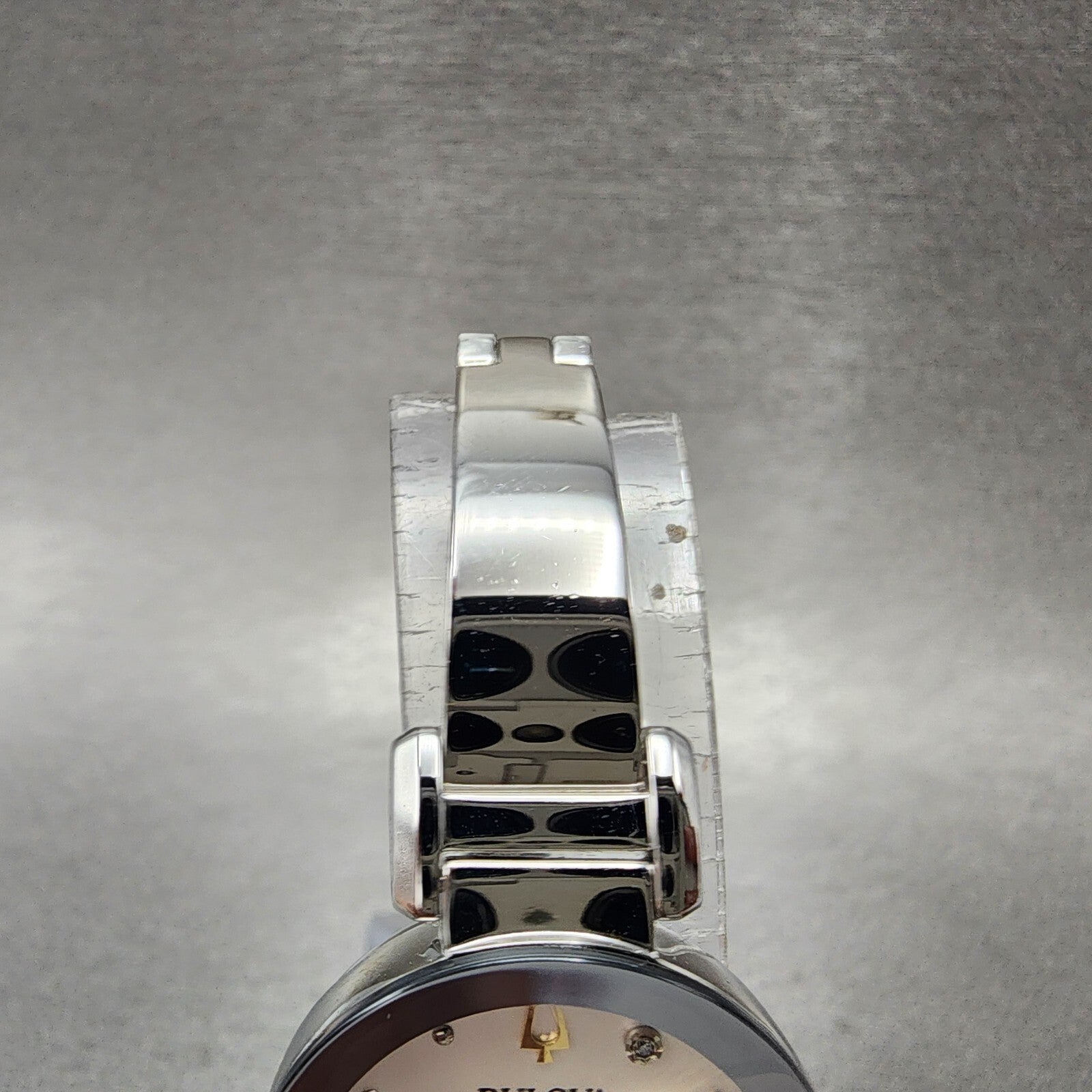 Bulova Marc Anthony Watch Women 26mm White Dial Silver Tone Diamond Accents B1235
