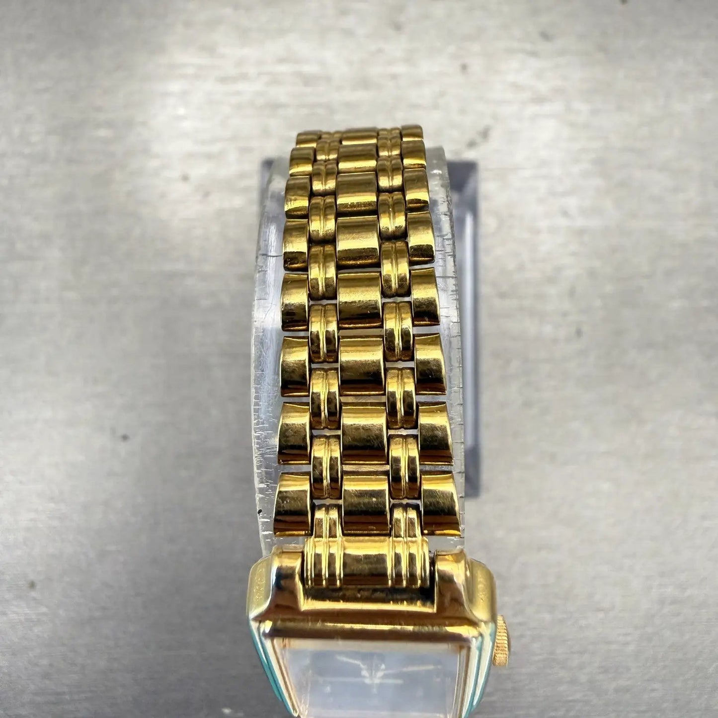 Seiko SX Watch Women 17mm Black Dial Gold Tone Rectangle V401-5121 New Battery4