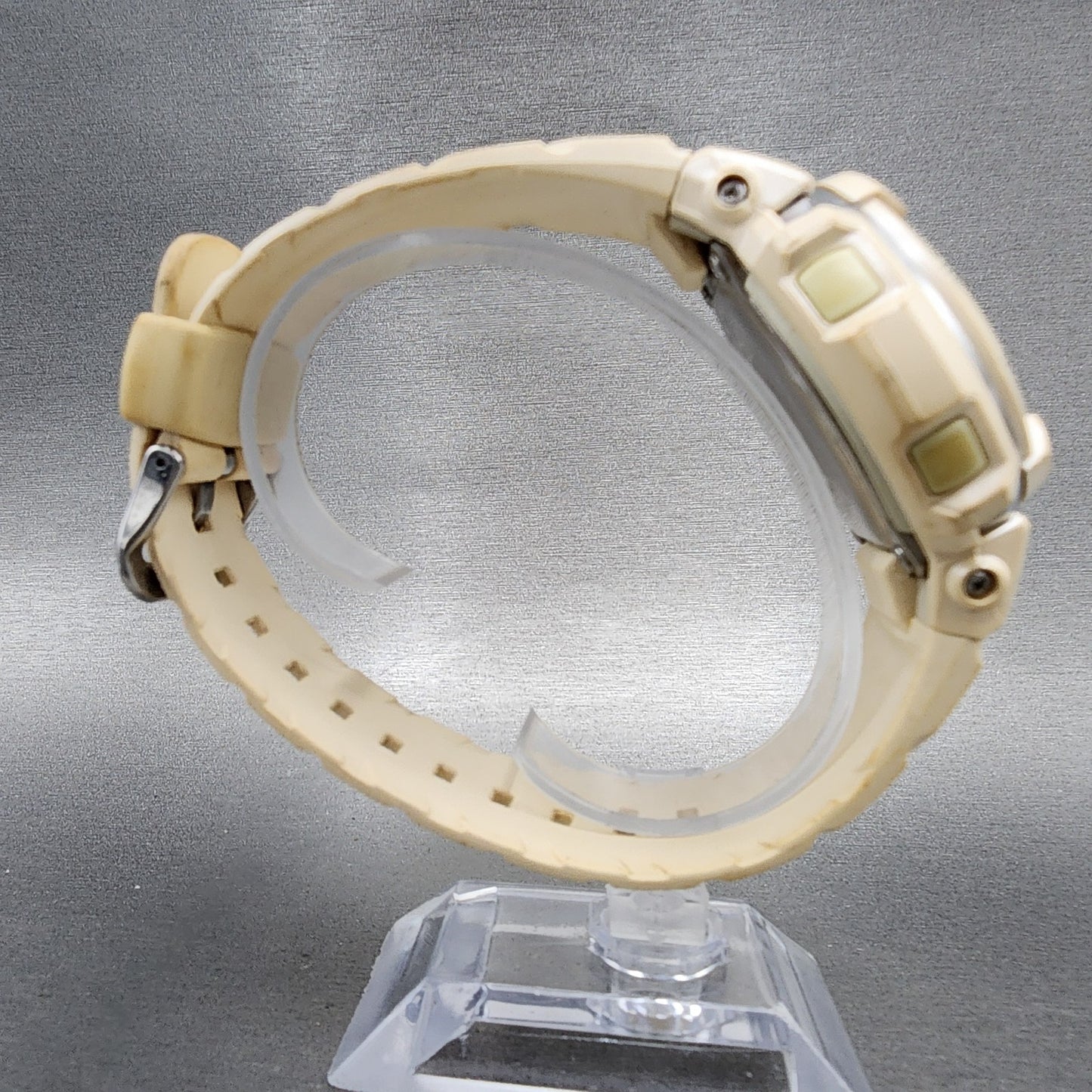 Casio GShock G300LV Watch Men 45mm White Analog Digital Alarm Chrono New Batt8