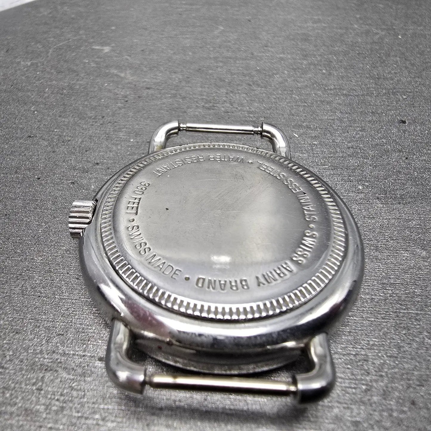 Victorinox Swiss Army Cavalry Watch Men 37mm Cream Dial Silver Tone Date PART MN12