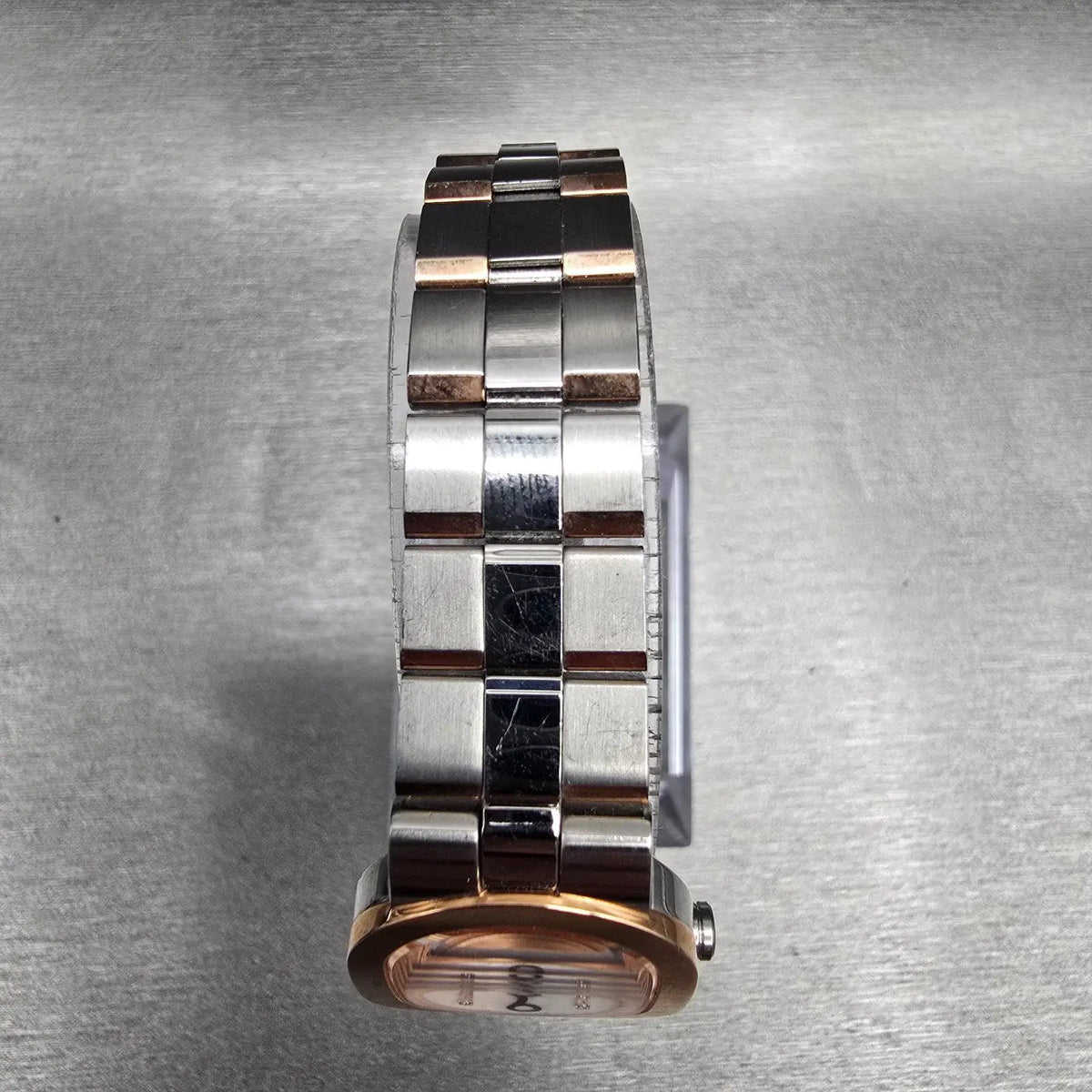 Seiko Lukia Tank Watch Women 21mm MOP Dial Two Tone Oval 1F21-0AZ0 New Battery4