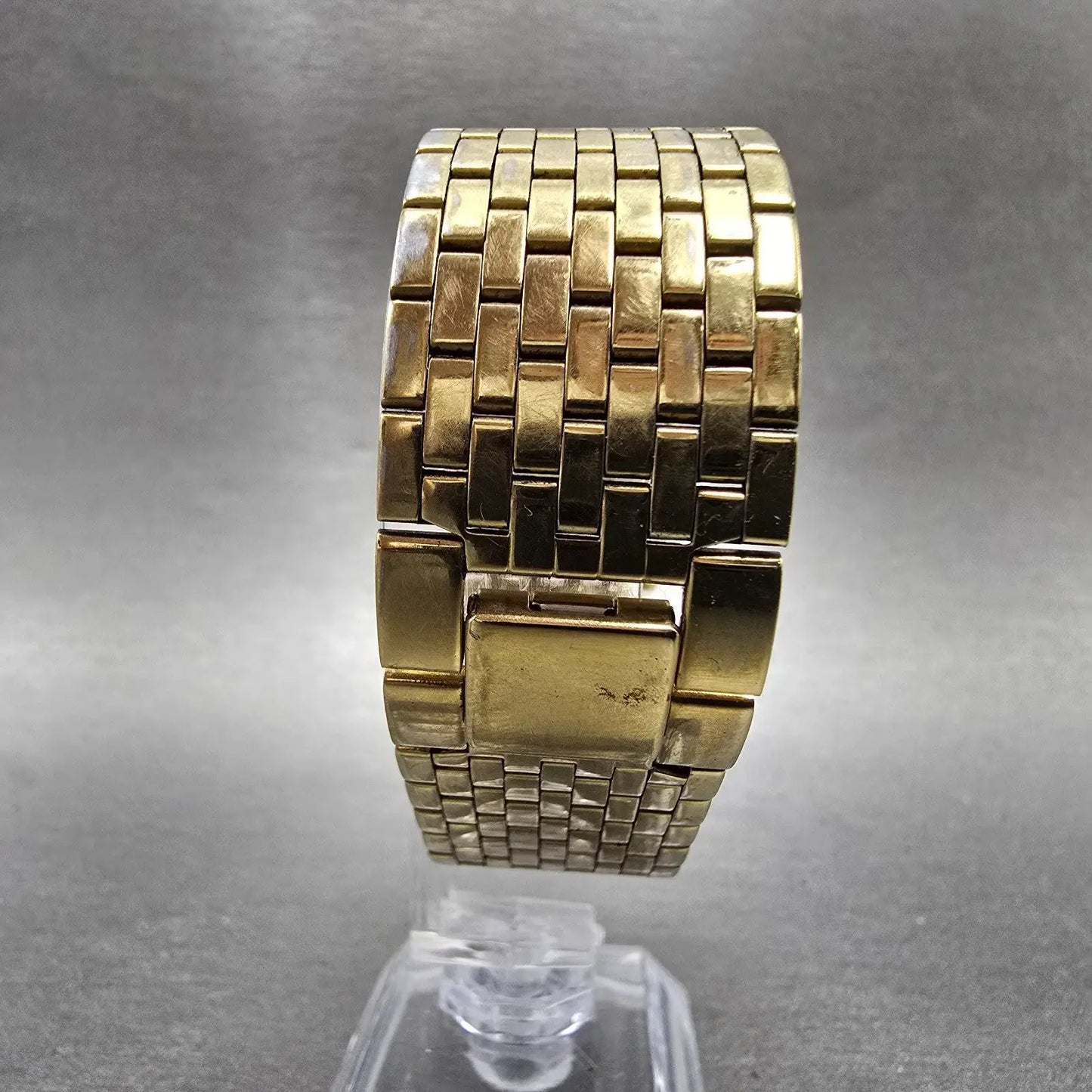 Citizen Tank Watch Men 25mm Black Dial Gold Tone 6020-S36530 New Battery Diamond7