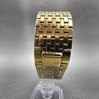 Citizen Tank Watch Men 25mm Black Dial Gold Tone 6020-S36530 New Battery Diamond7