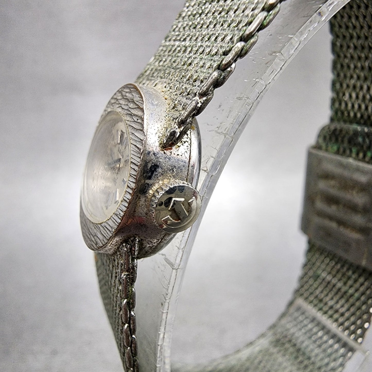 Rado Jade Watch Women 17mm Silver Dial Silver Tone Oval Manual Wind Runs2