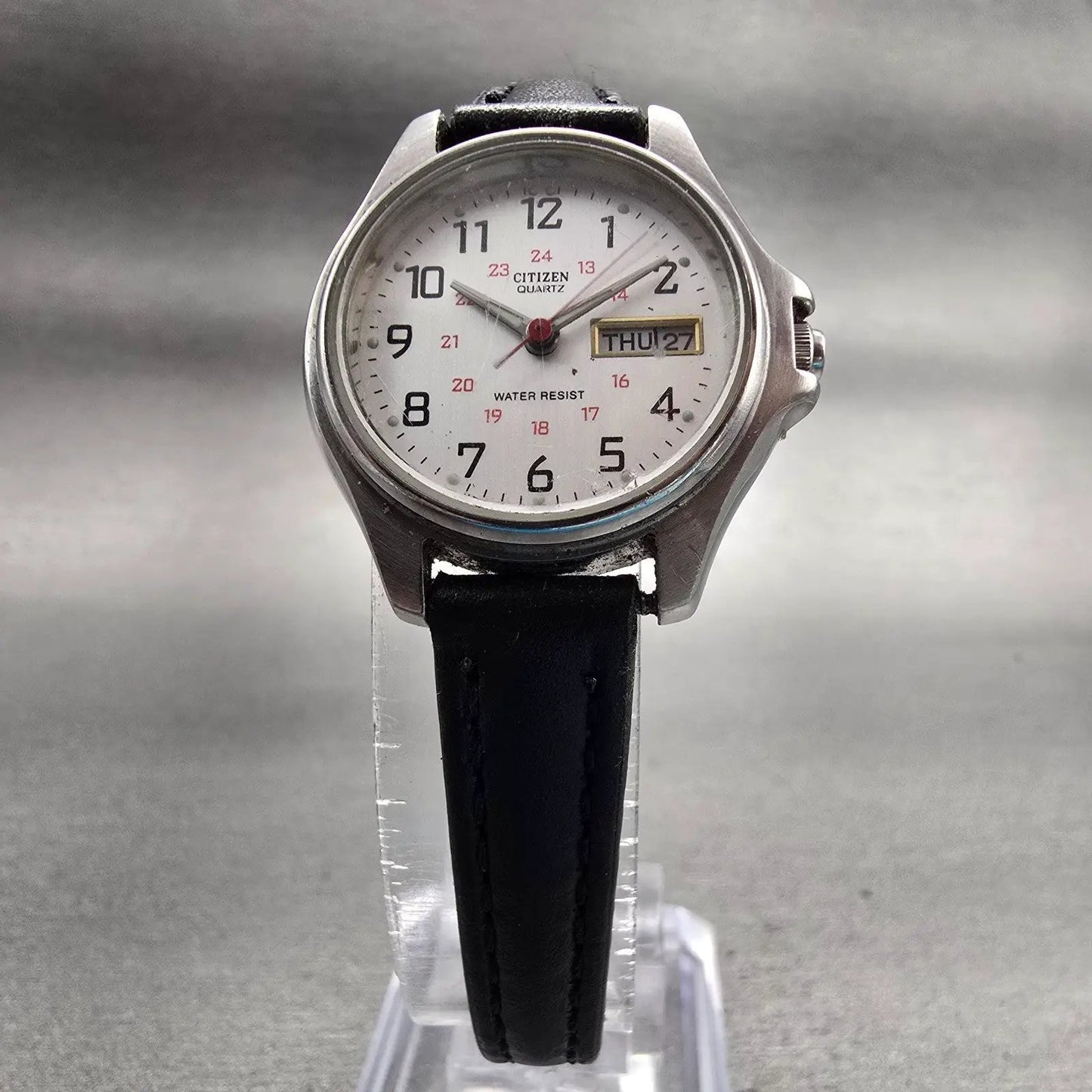 Citizen Watch Women 24mm Silver Dial Silver Tone Daydate 6000-S27803 New Battery5