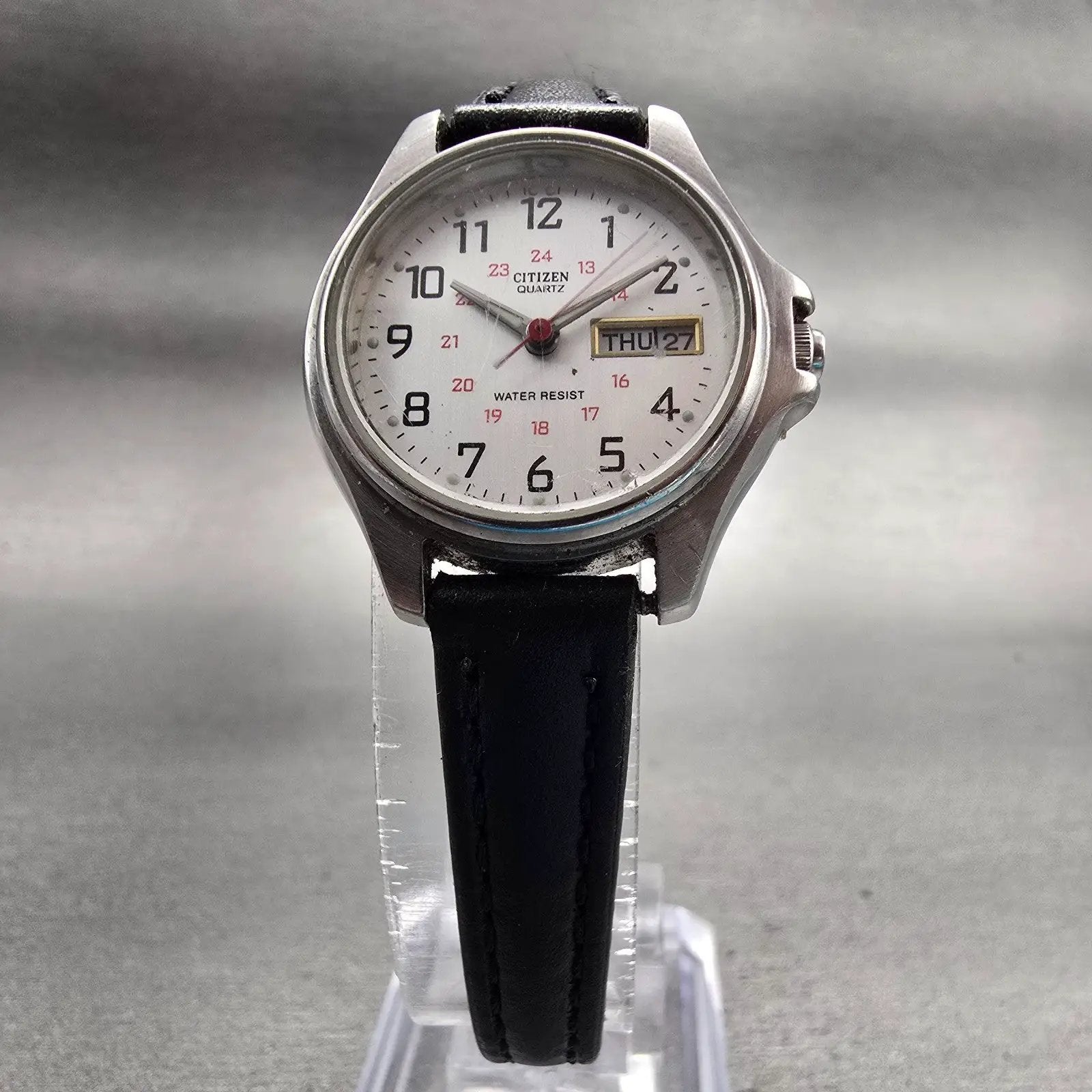 Citizen Watch Women 24mm Silver Dial Silver Tone Daydate 6000-S27803 New Battery5