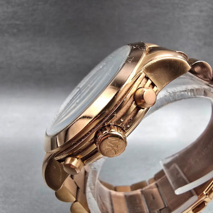 Michael Kors Cooper Watch Women 40mm White Dial Rose Gold Chrono MK-5929 New Bat2
