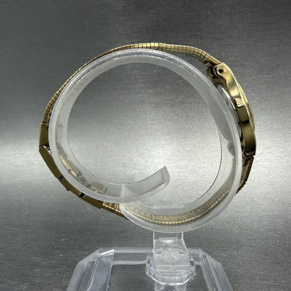 Citizen CQ Watch Women 17mm Champagne Dial Gold Tone Oval 5930-S25350 New Batt8