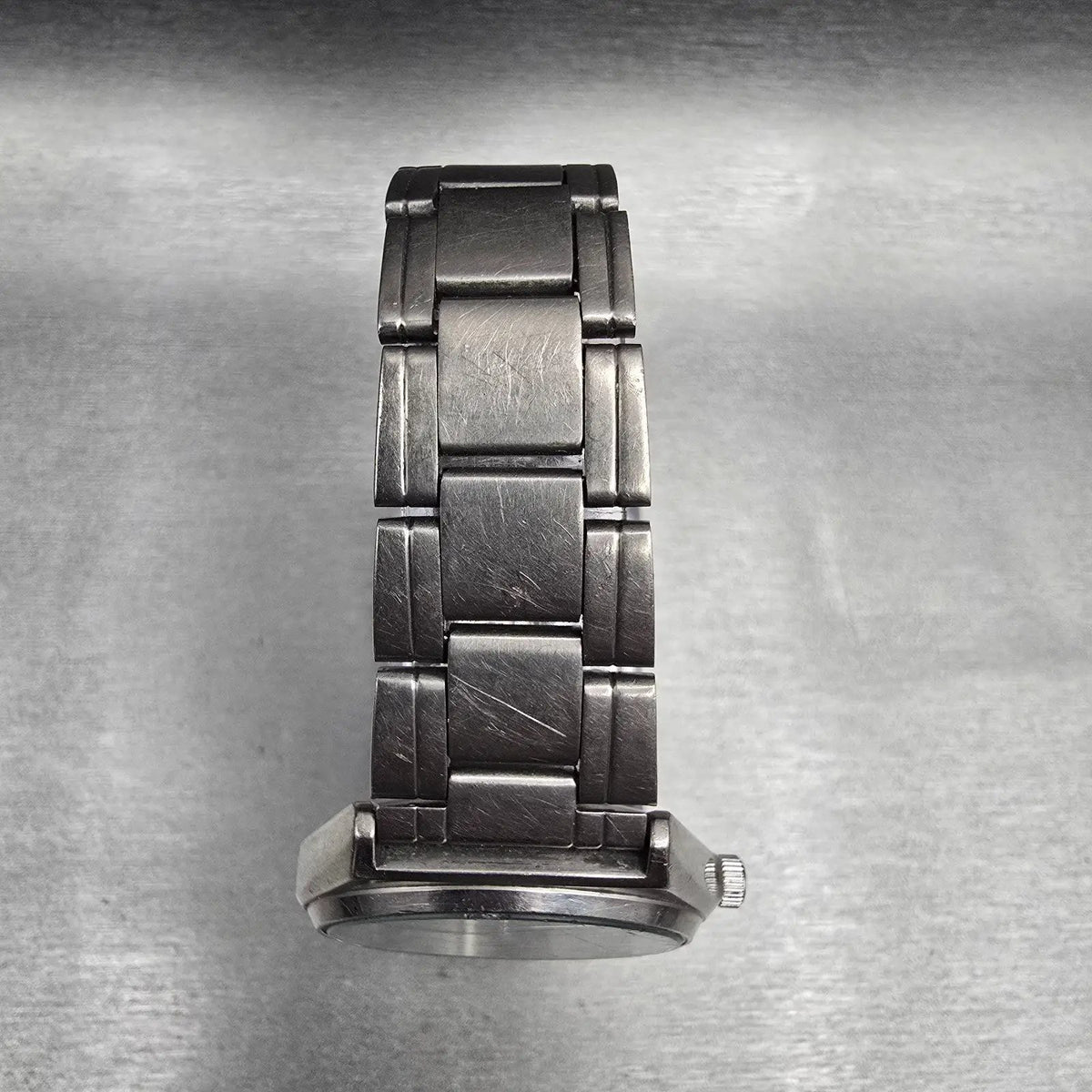 Seiko Alba Watch Men 36mm Black Dial Titanium Daydate Round VX43-0AG0 New Batt4