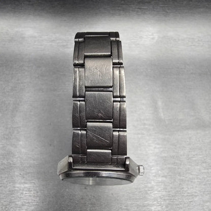 Seiko Alba Watch Men 36mm Black Dial Titanium Daydate Round VX43-0AG0 New Batt4