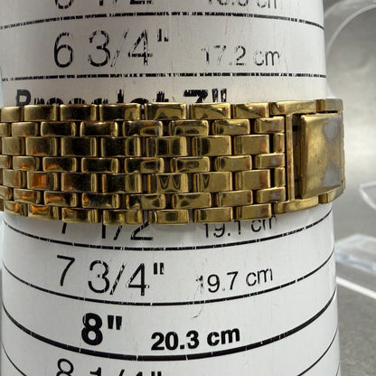 Seiko Watch Men 34mm Champagne Dial Gold Tone Round Vintage V701-6K69 PARTS11