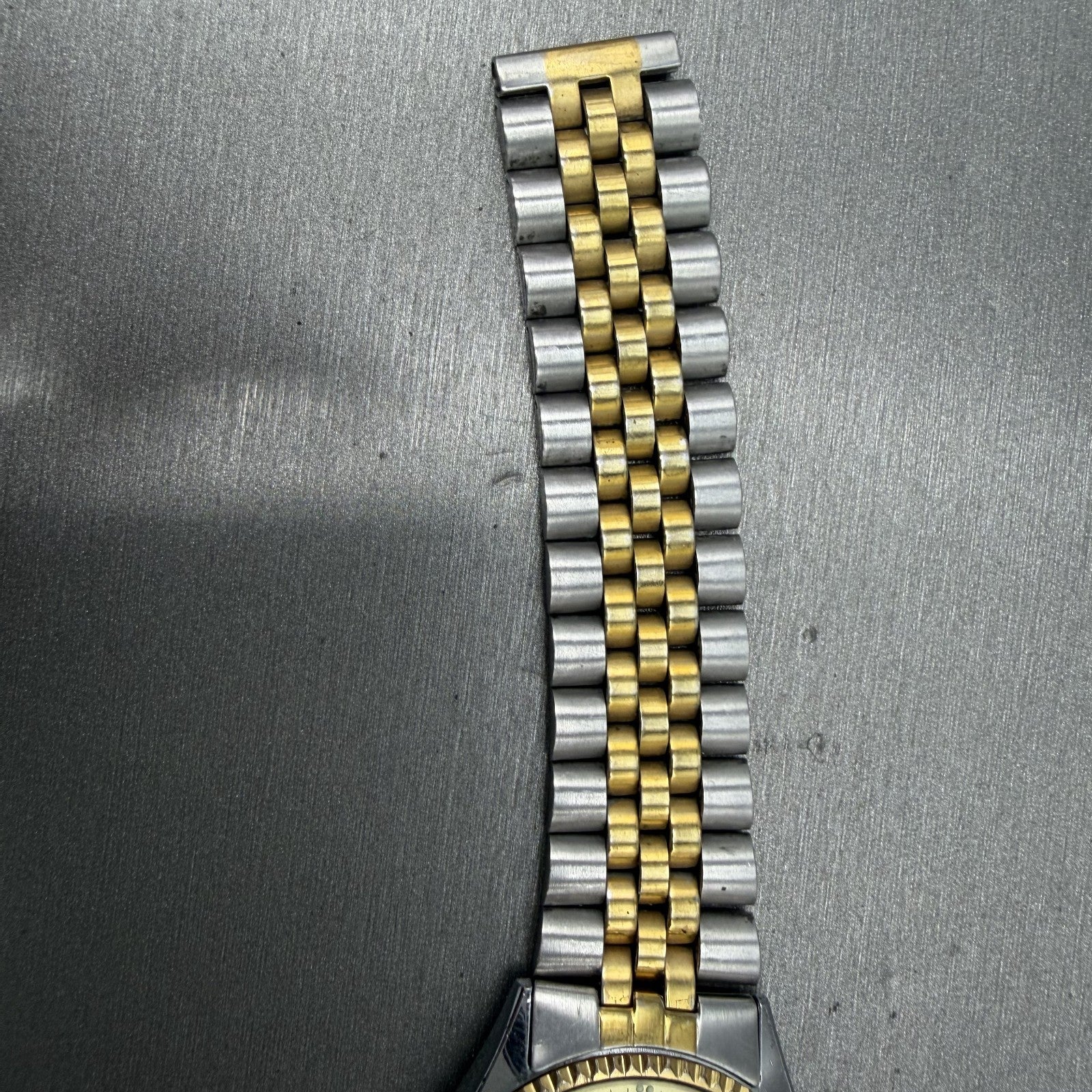 Citizen CQ President Watch Men 35mm Champagne Dial Two Tone Daydate PARTS7