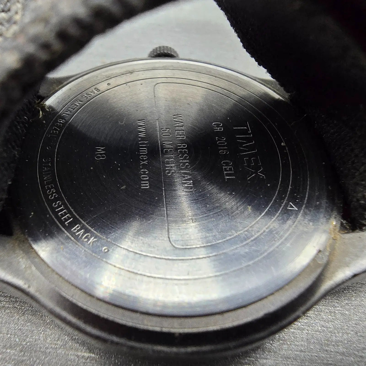 Timex Expedition Watch Men 38mm Black Dial Gray Date Round Indiglo New Battery10