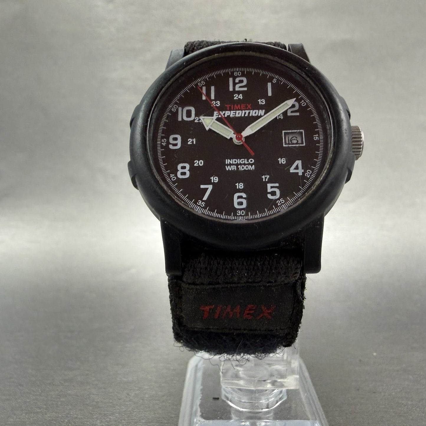 Timex Expedition Camper Watch Men 38mm Black Dial Black Tone Date T40011 NewBatt5