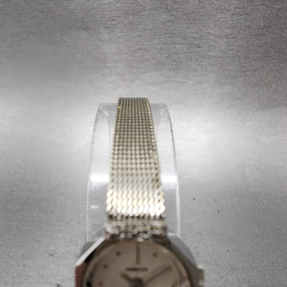 Hamilton Watch women 17mm White Dial 10K White Gold Plated Diamonds New Battery4