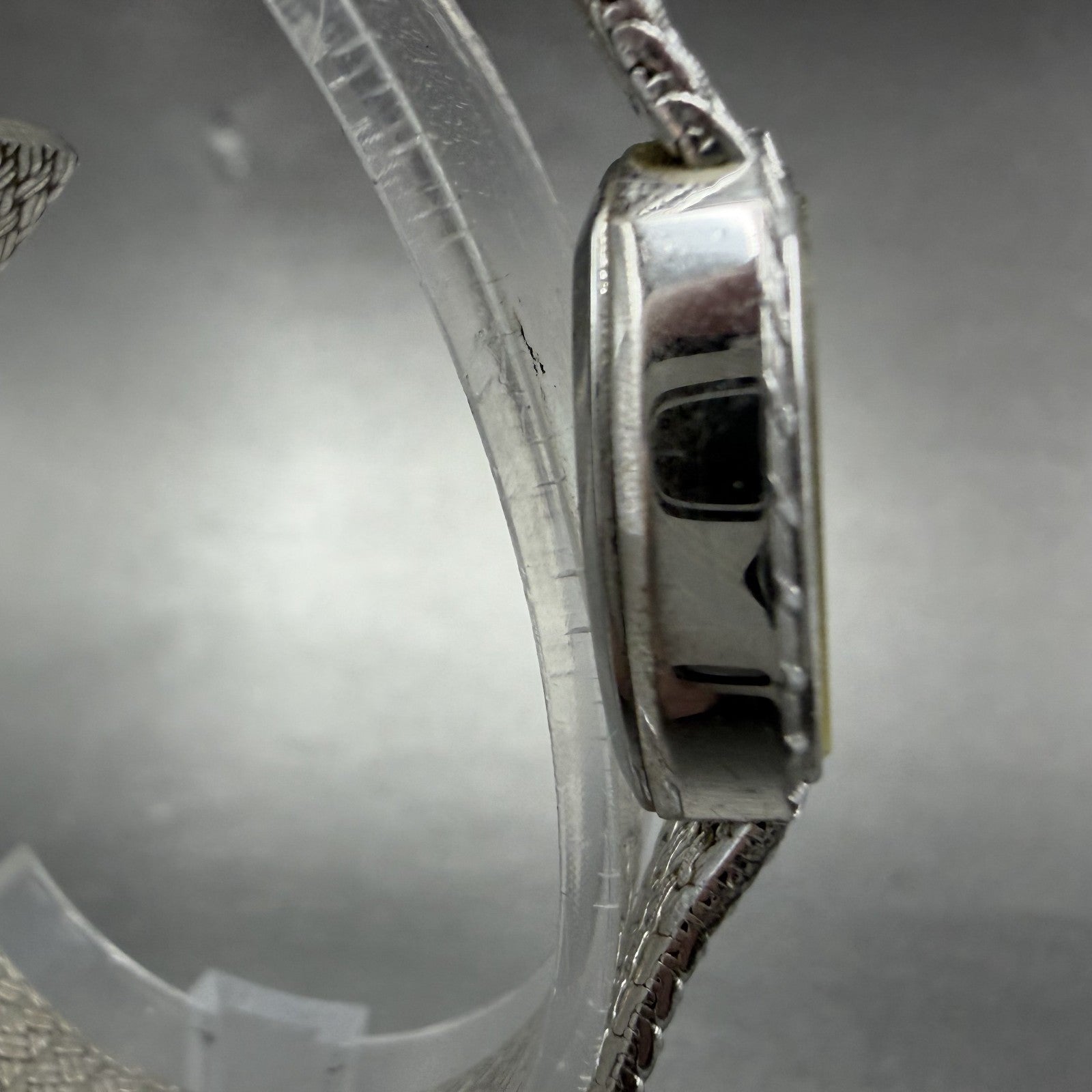 Cyma Watch Women 22mm Silver Dial Silver Tone Rectangle 616SP Mesh New Battery3
