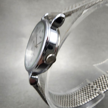 Seiko ALBA Watch Women 24mm Silver Dial Silver Tone Round V8110540 New Battery2