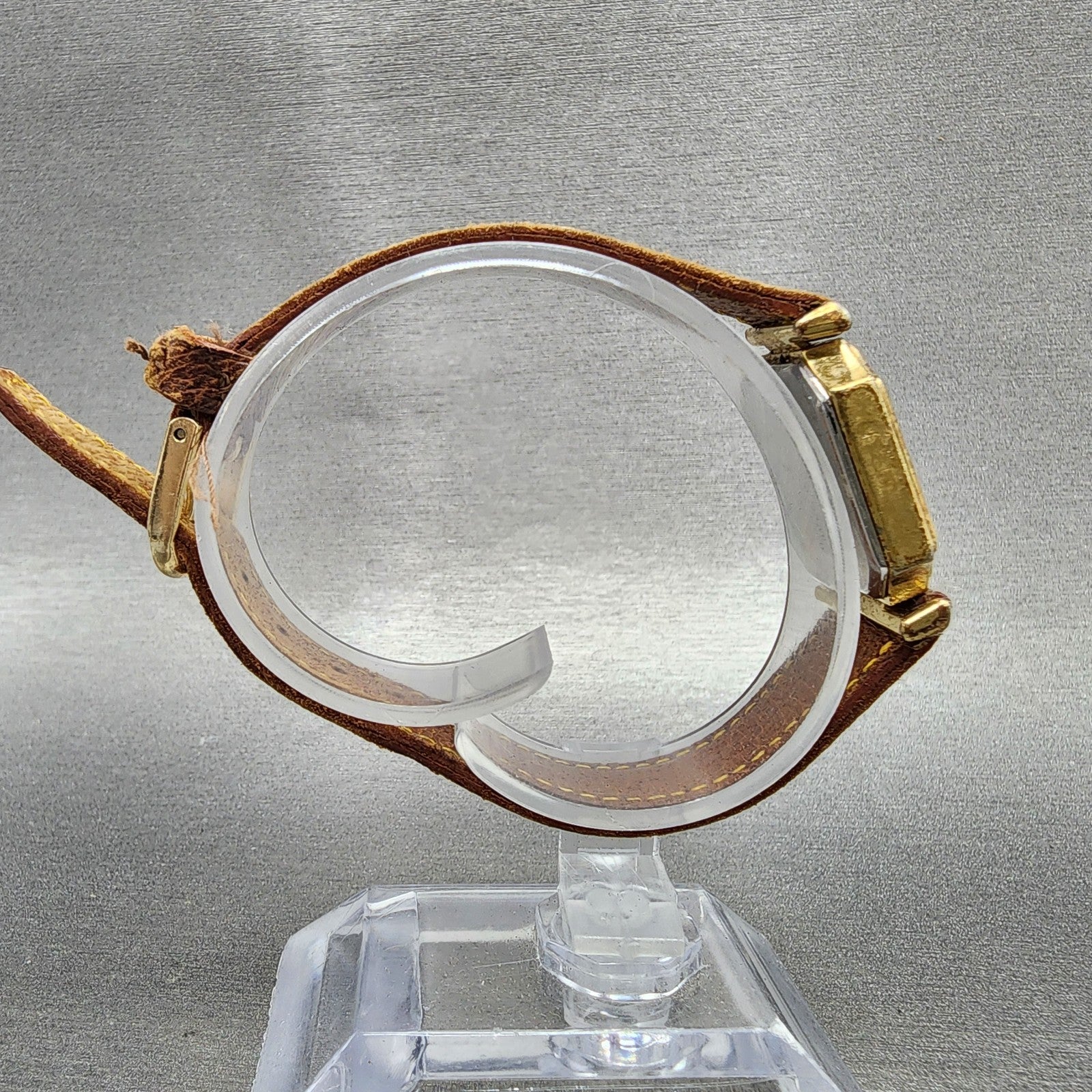 Orient Tank Watch Women 20mm Cream Dial Gold Tone Octagon B1540540 New battery8