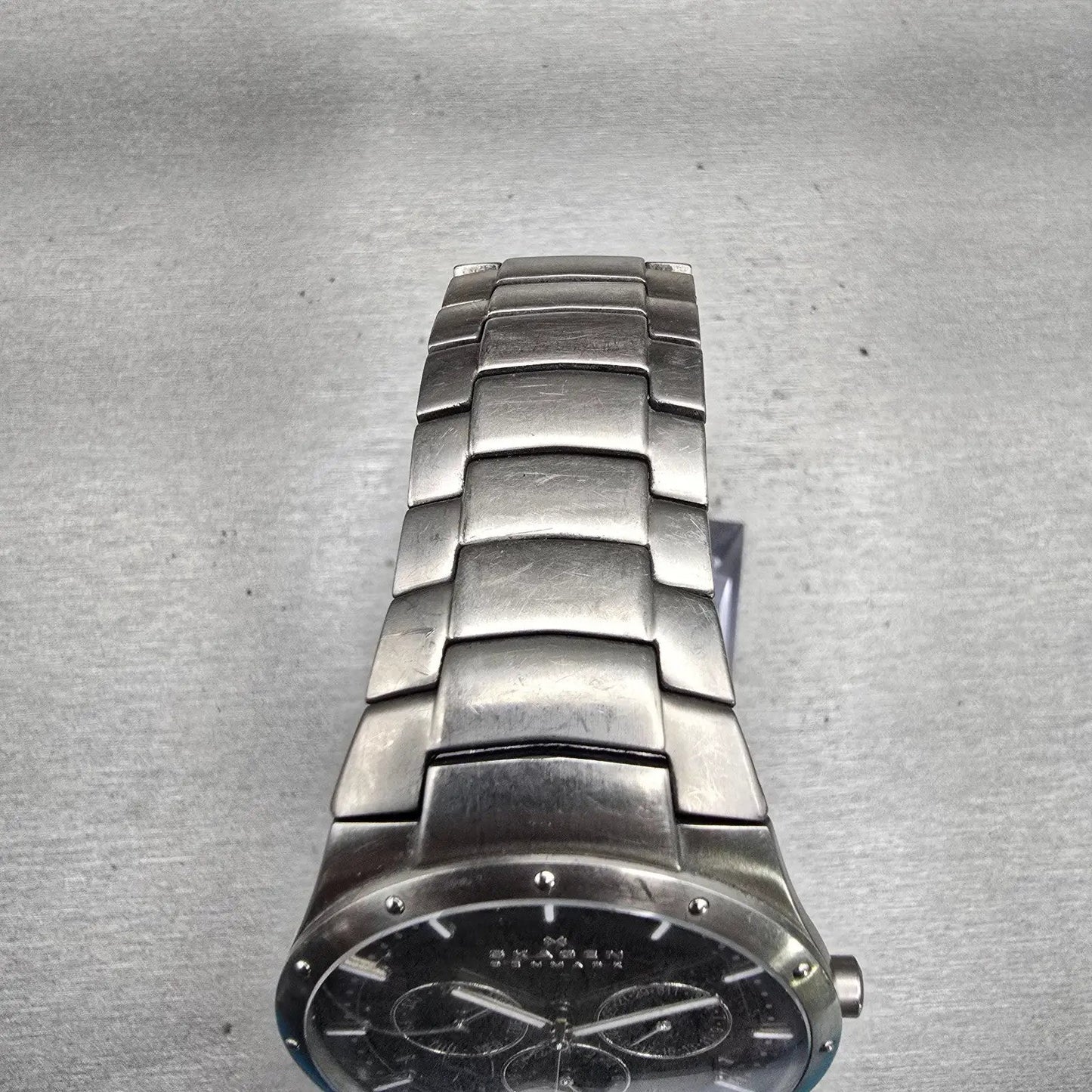 Skagen Classic Links Titanium Watch Men 40mm Gray Dial 596XLTXM New Battery4