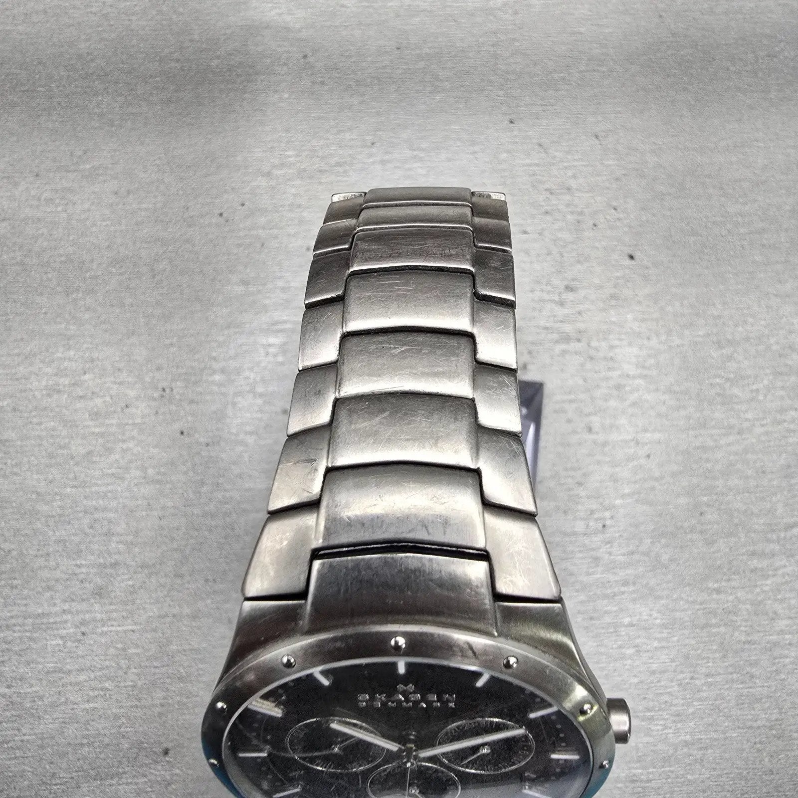 Skagen Classic Links Titanium Watch Men 40mm Gray Dial 596XLTXM New Battery4