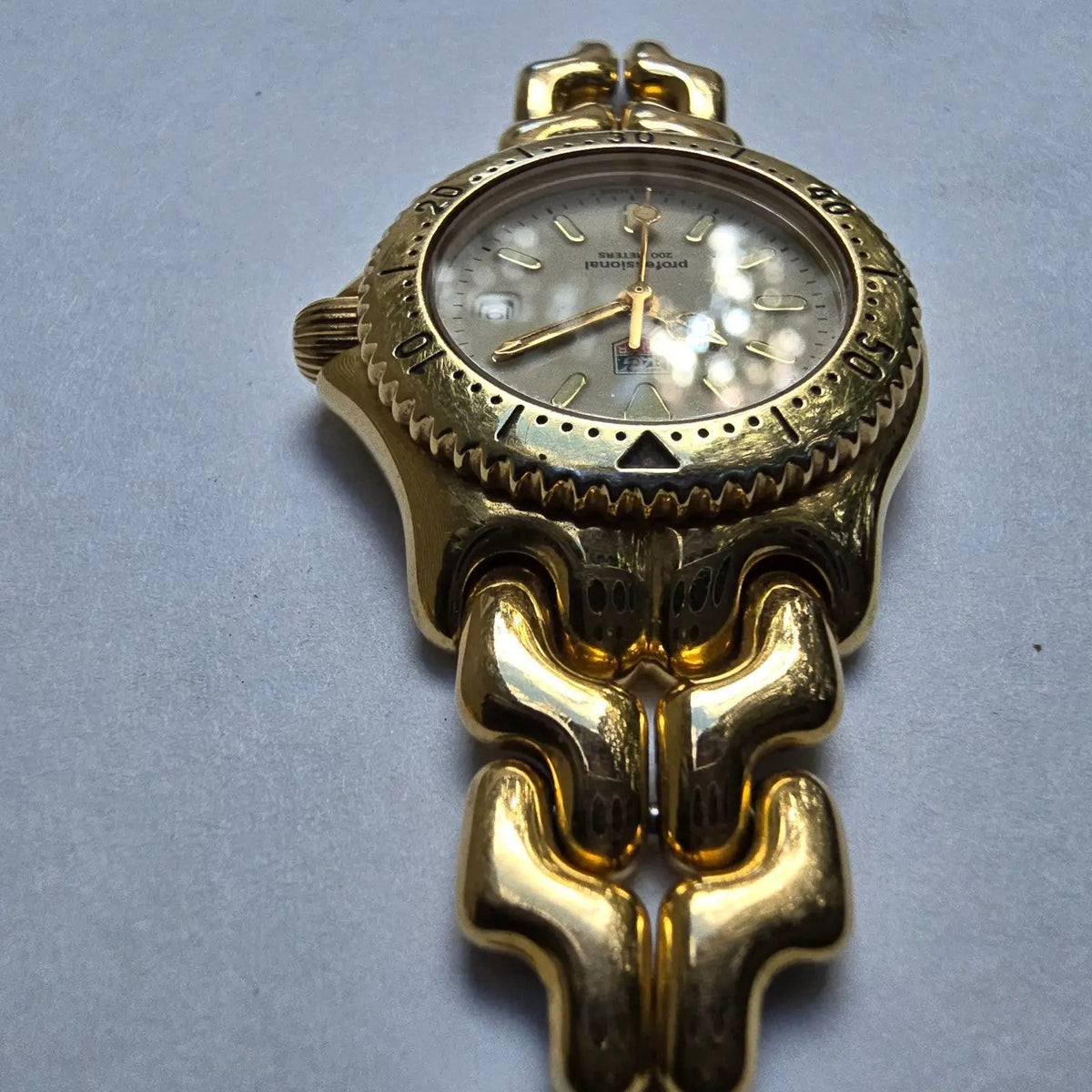 Teg Heuer Professional 200 Watch Women 29mm Cream Dial Gold Tone S94.015 PARTS5