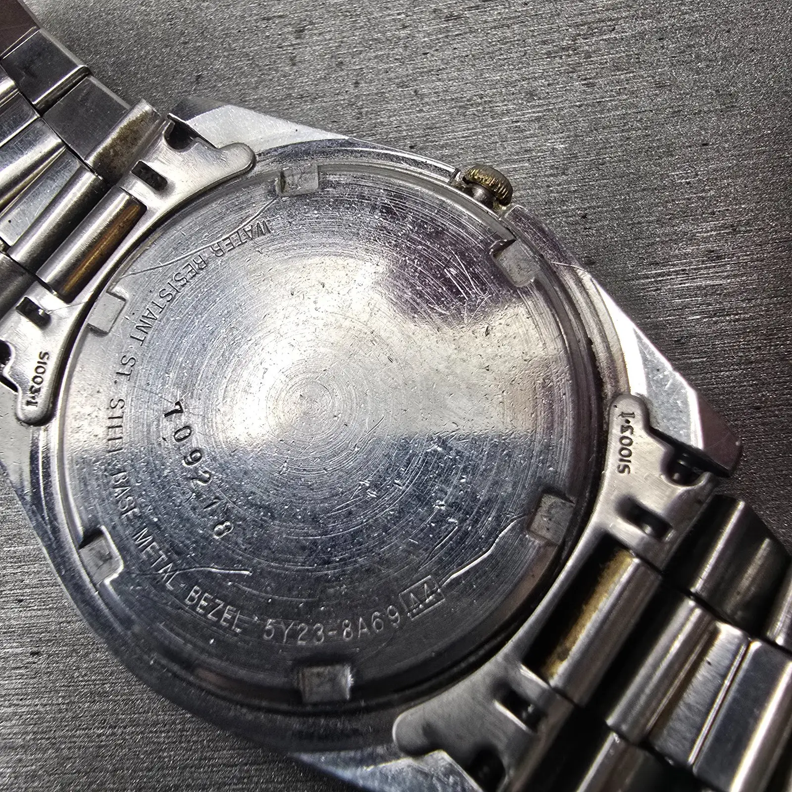 Seiko President Watch Men 35mm Silver Dial Two Tone Daydate 5Y23-8A69 New Batt10