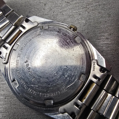 Seiko President Watch Men 35mm Silver Dial Two Tone Daydate 5Y23-8A69 New Batt10