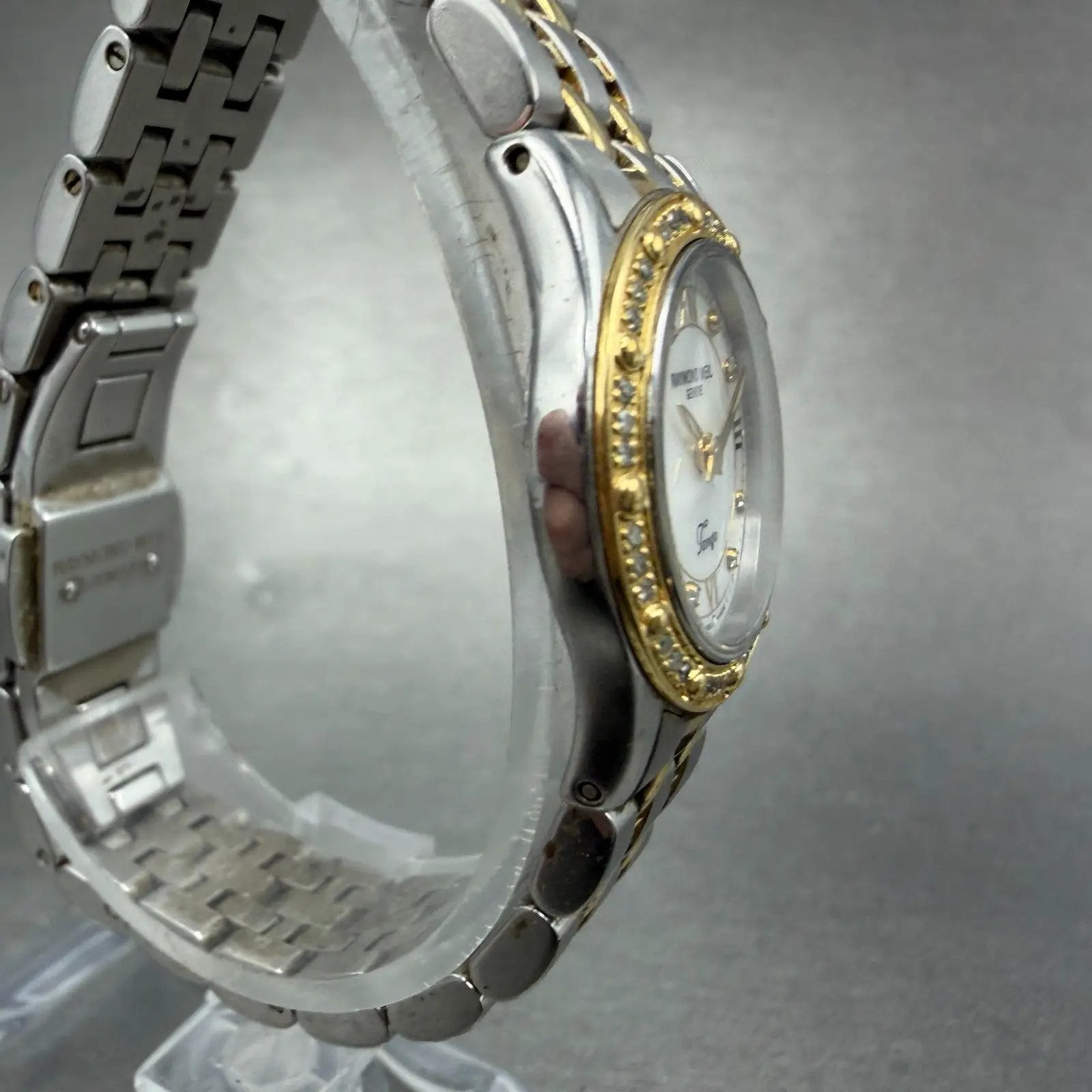 Raymond Weil Tango Watch Women 23mm MOP Dial Steel Diamond Bezel 5790 New batt3