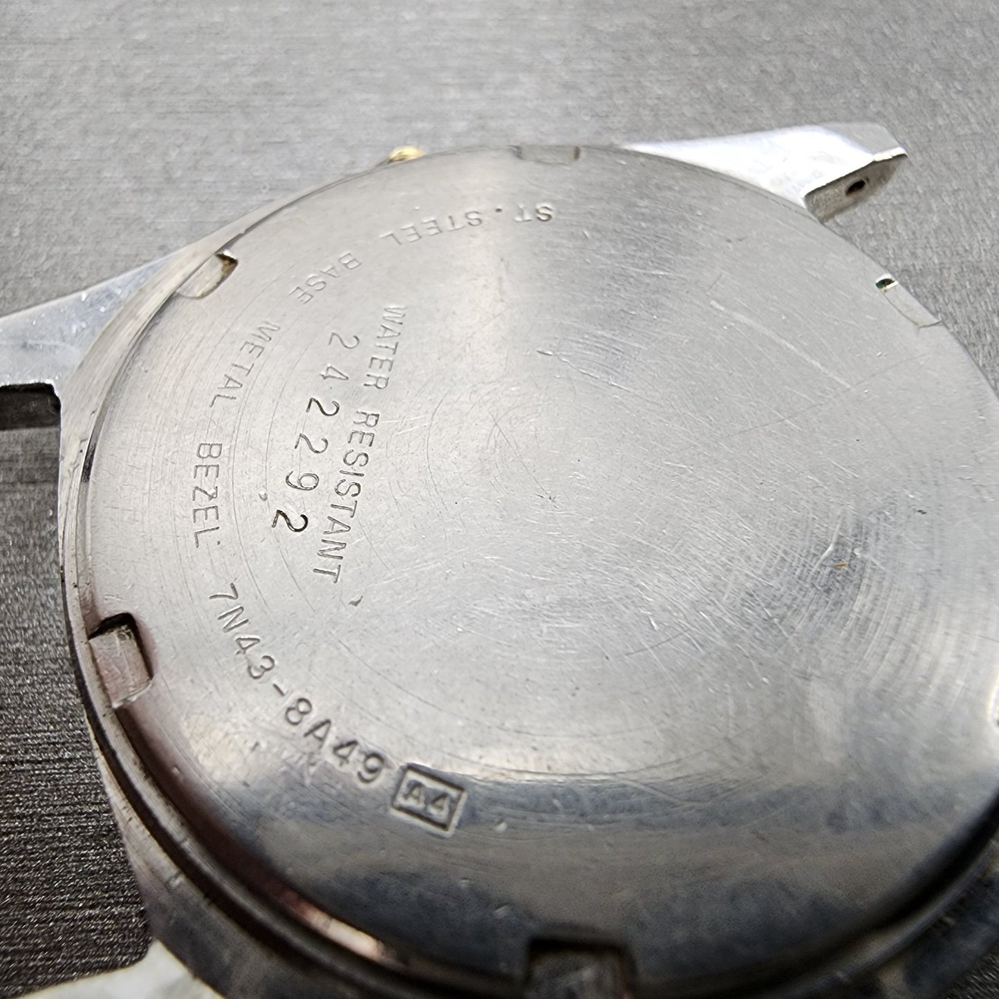 Seiko President Watch Men 36mm Black Dial Two Tone Daydate 7n438a49 PARTS7