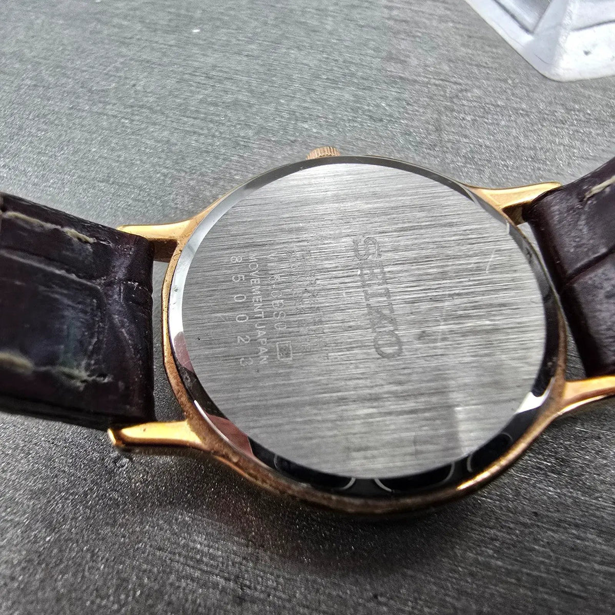 Seiko Solar Watch Women 26mm White Dial Rose Gold Tone V115-0BS0 Round Works10