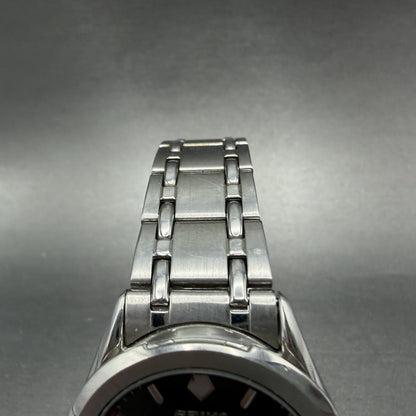 Seiko Watch Men 37mm Black Dial Silver Tone Date Round 7N42-9089 New Battery4