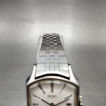Seiko Delica Automatic Watch Women 24mm White Dial Silver Tone Date 241530304