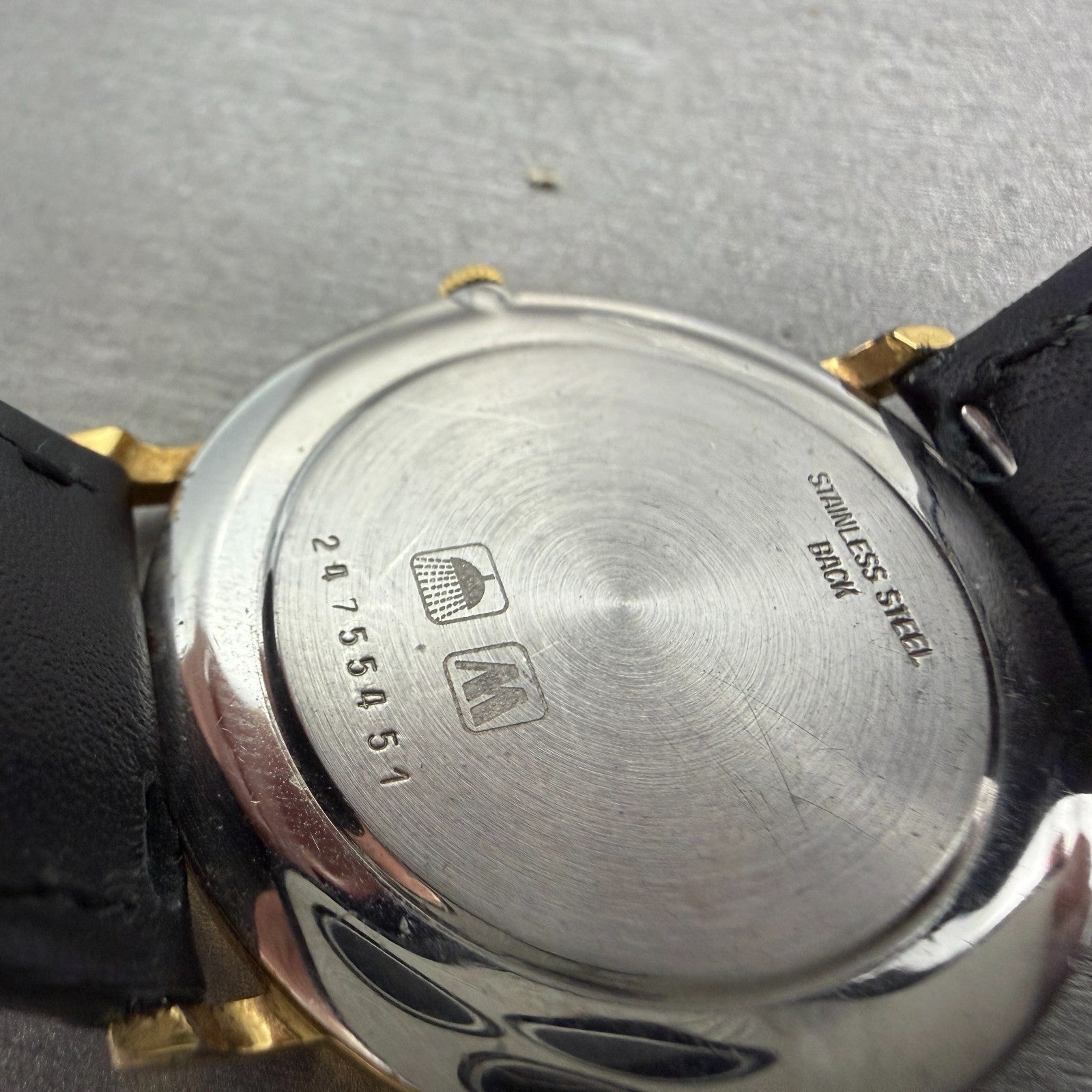 Longines Watch Men 32mm Gold Dial Gold Tone Round 7025 New Battery9