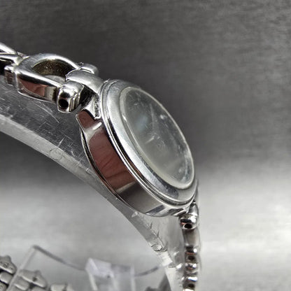 Seiko Watch Women 19mm Black Dial Silver Tone Round 1N00-0LK0 New Battery3