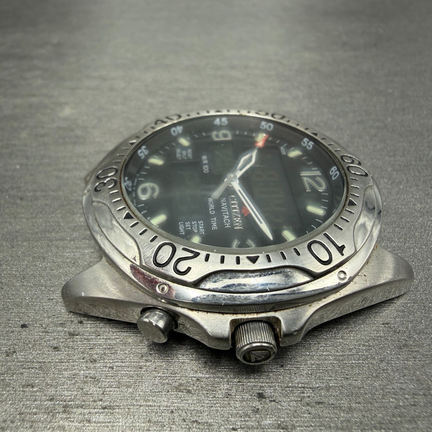 Citizen Promaster Diver Navitech  Watch Men Black Dial Steel C460-Q01563 PARTS6
