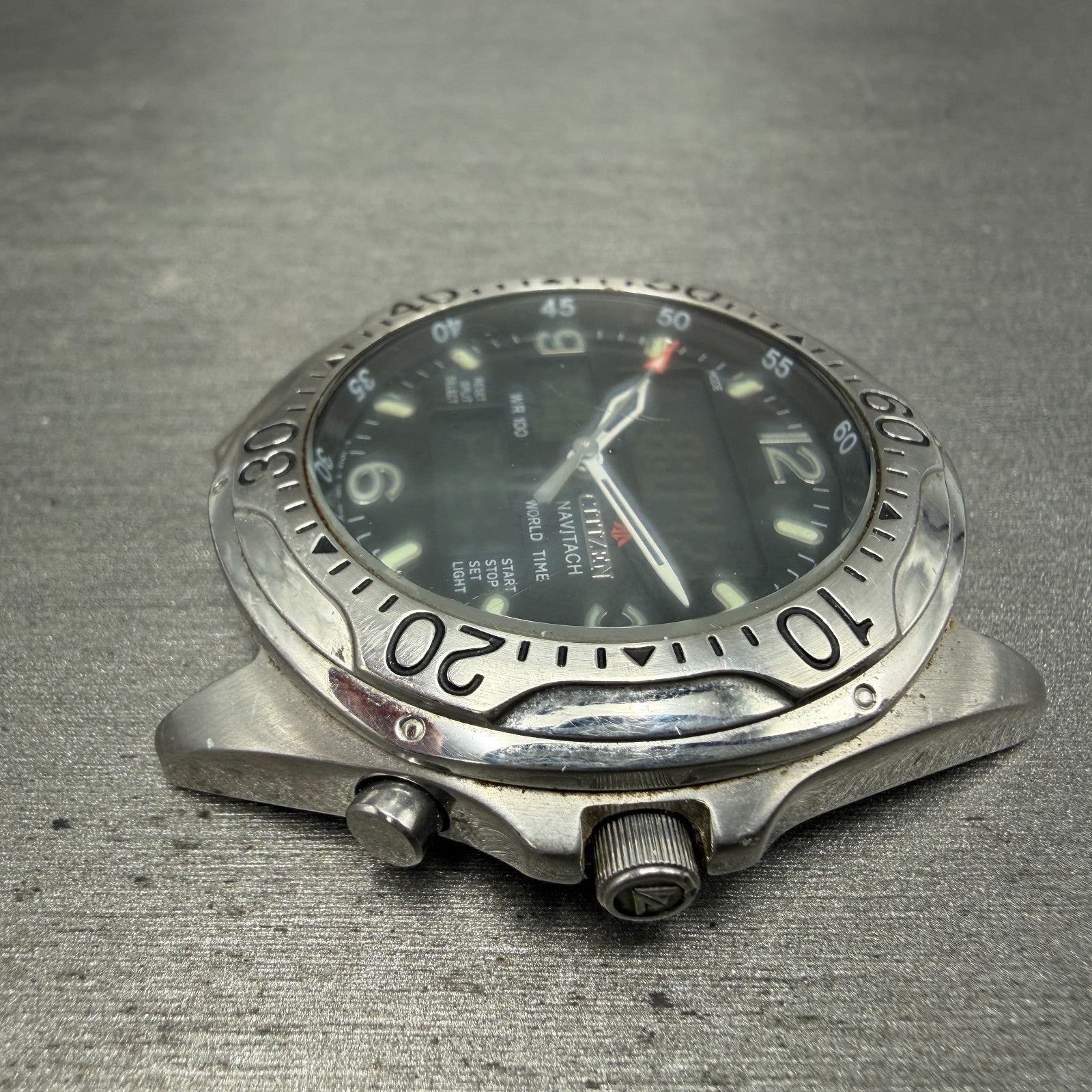 Citizen Promaster Diver Navitech  Watch Men Black Dial Steel C460-Q01563 PARTS6