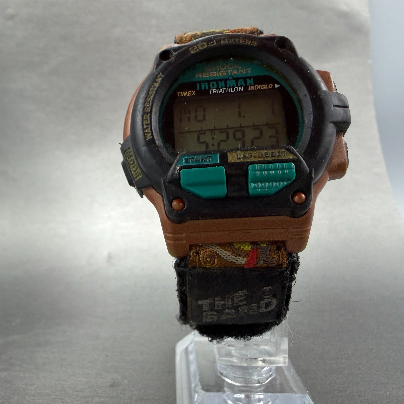 Timex Ironman Watch Men 43mm Digital Brown Alarm Chronograph New Battery5