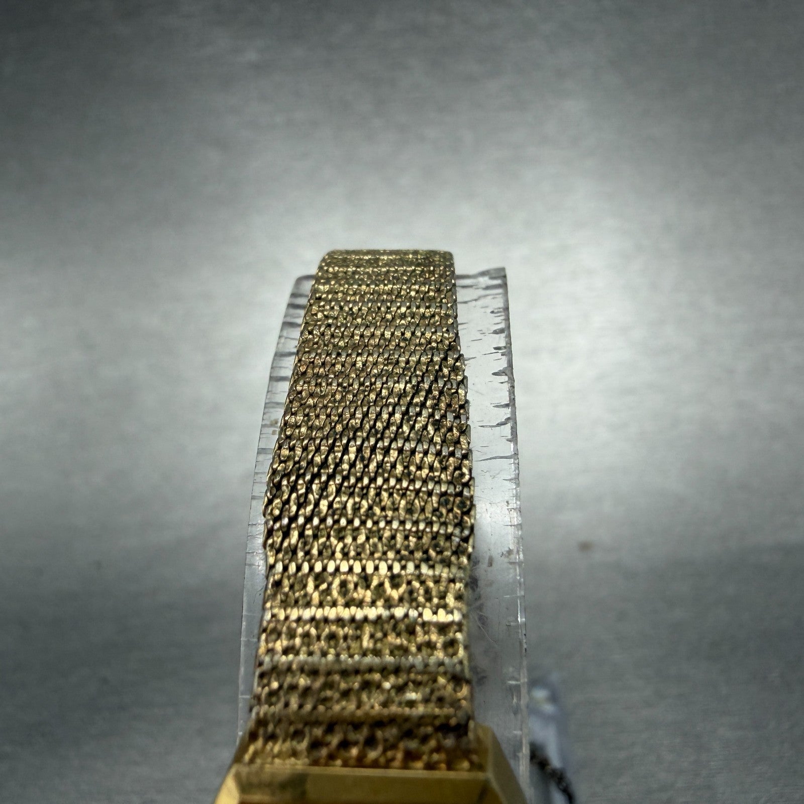 Seiko Watch Women 16mm Champagne Dial Gold Tone Manual Hexagon 11-5199 Runs HJ64