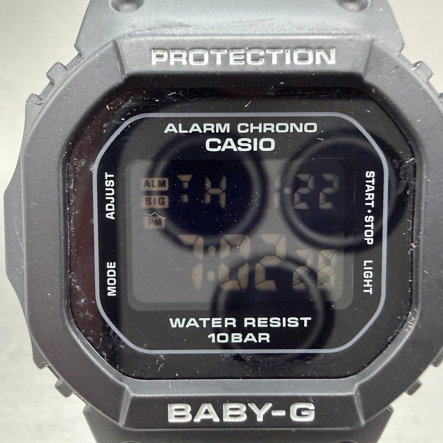 Casio Baby-G BGD-565 Watch Women 38mm Digital Black Alarm Chrono New Battery1