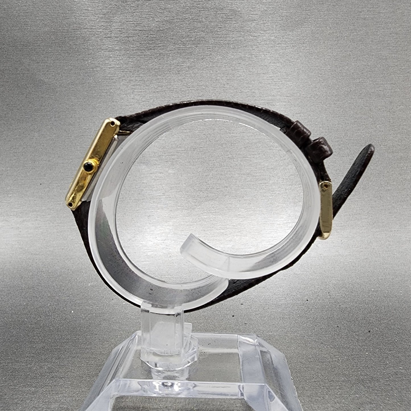 Citizen CQ Tank Watch Women 16mm Black Dial Gold Tone 3220945174 New Battery6