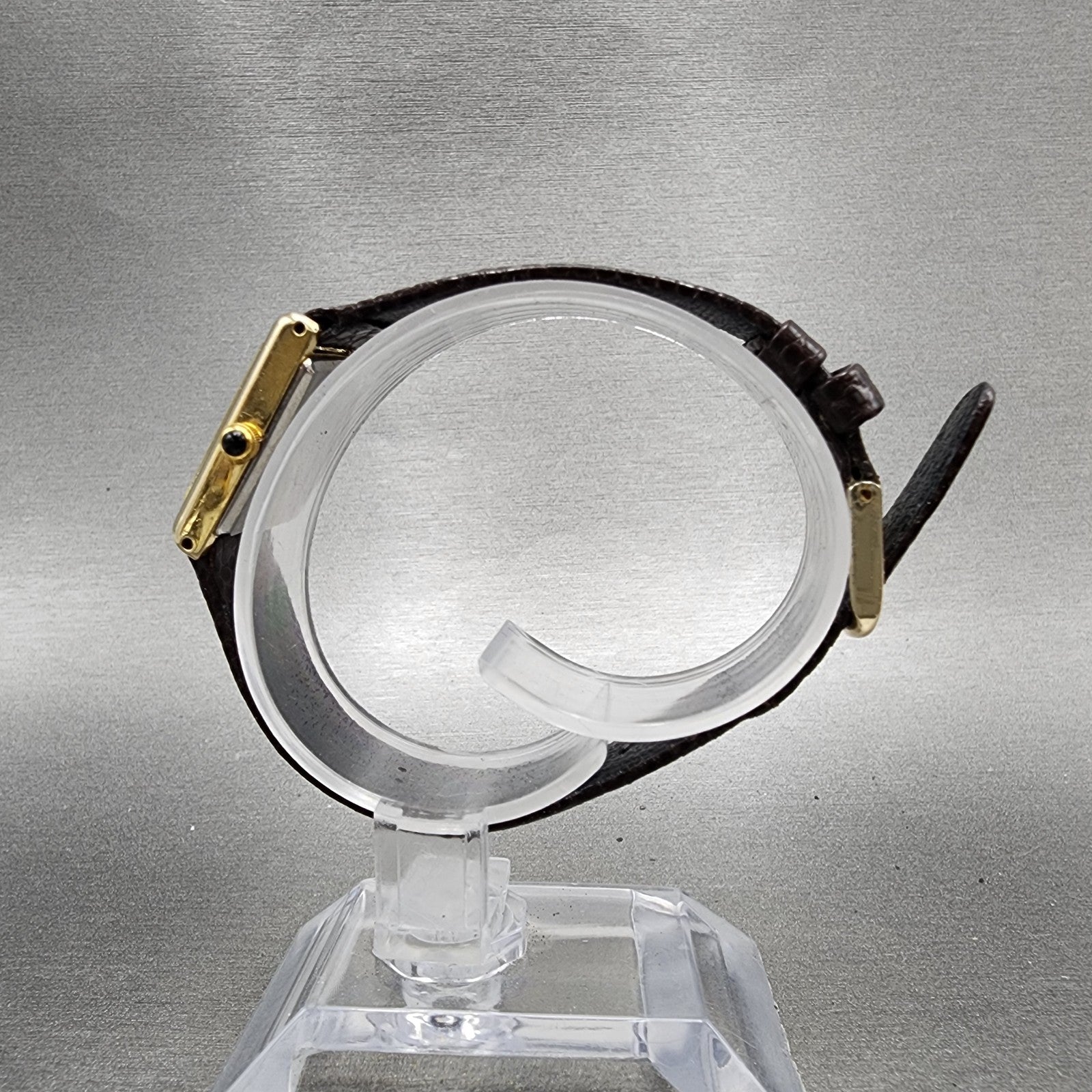 Citizen CQ Tank Watch Women 16mm Black Dial Gold Tone 3220945174 New Battery6
