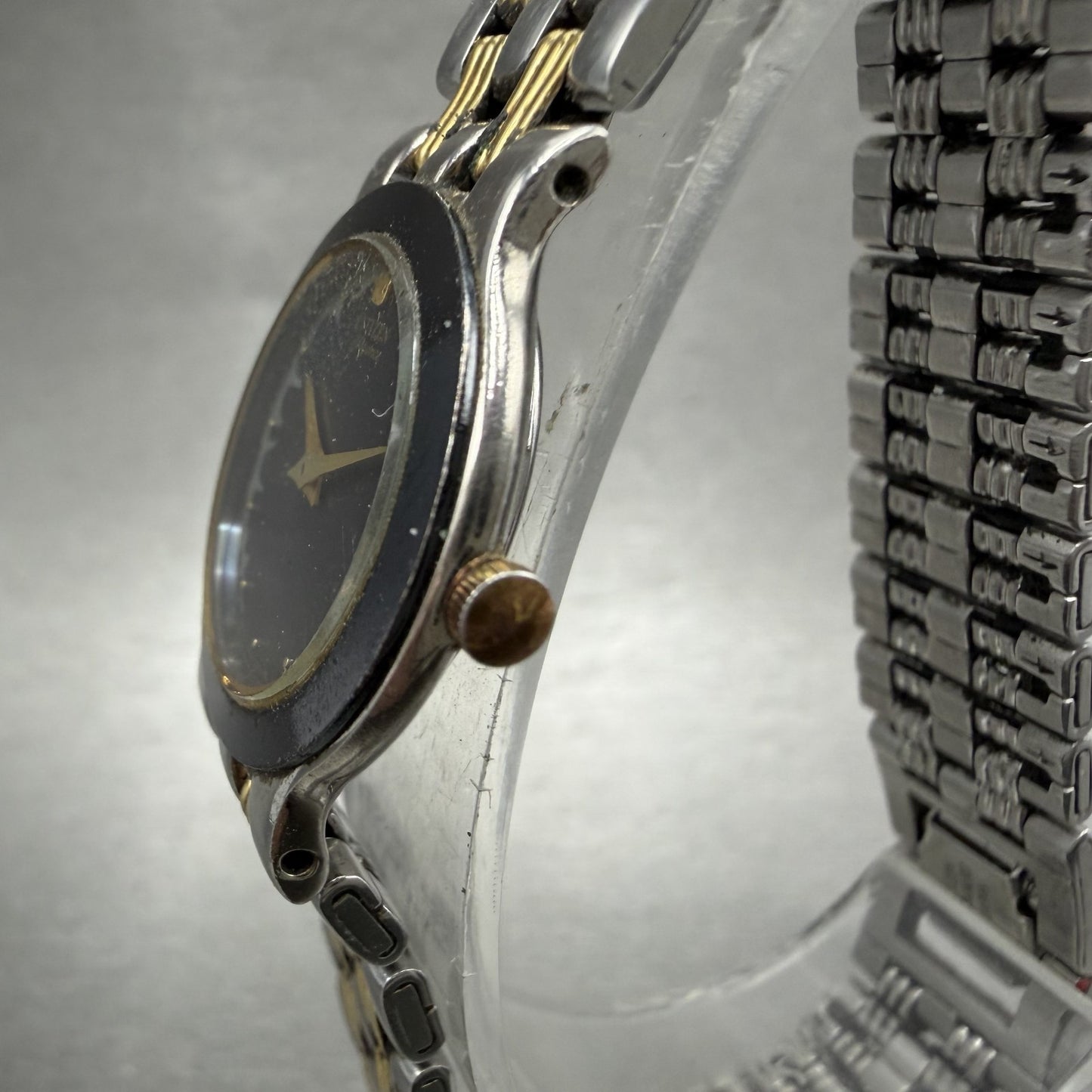 Citizen Elegance Watch Women 23mm Black Dial Two Tone Round 3220325311 New Batt2