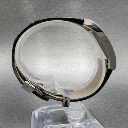 Burberry Tank Watch Women 18mm White Dial Steel Rectangle 14000L New Battery
