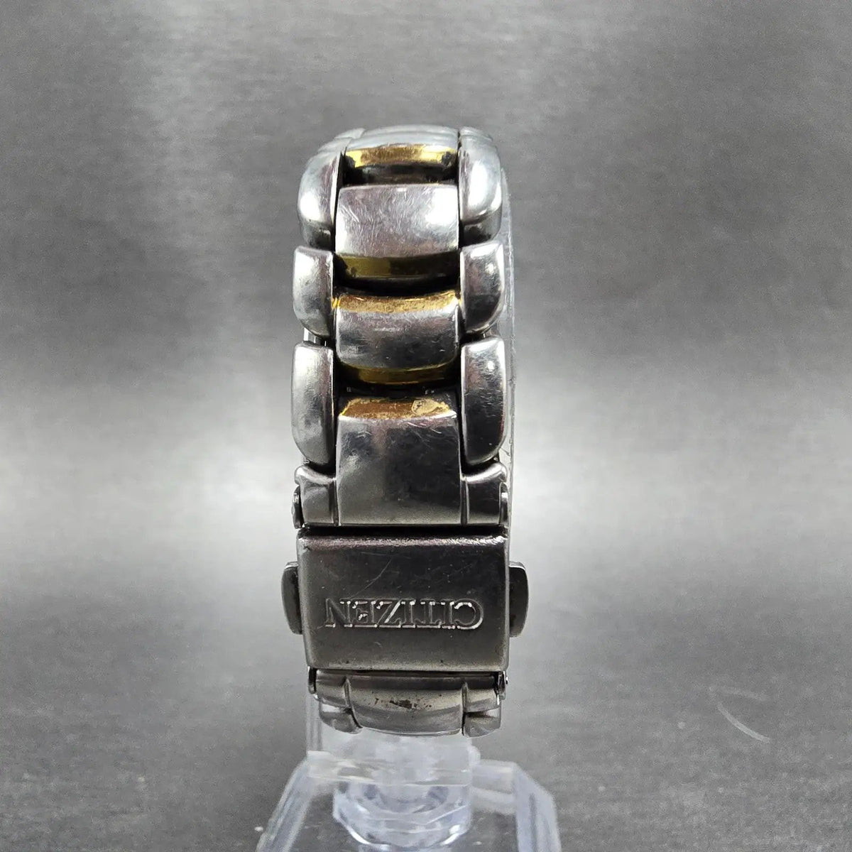 Citizen Eco-Drive Watch Women 25mm White Dial Two Tone Date E011-S039967 Works P7